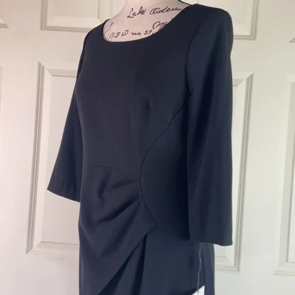 NWT Calvin Klein 3/4 Sleeve Ruched Front Dress - Picture 4 of 12